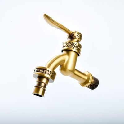 Wall Brushed 500000 Times 0.2Mpa Brass Bathroom Taps